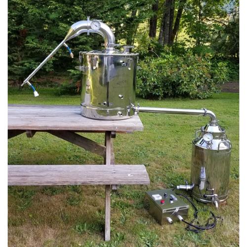 100L Stainless Steel Essential Oil Still With 50L Offset Boiling Tank